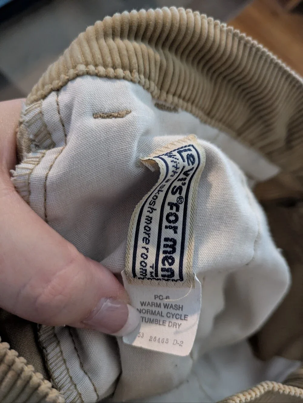 Vintage Levi's 517 Corduroy Pants Men's 36x32 Tan Brown Bootcut Western